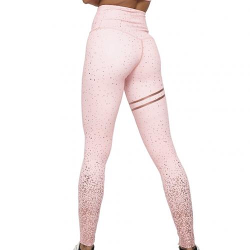 2019 Lady Gold Stamp Print Stretchy High Waist Seamless Leggings Yoga Pants Trousers Energy Seamless Leggings Gym Girl leggins