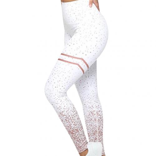 2019 Lady Gold Stamp Print Stretchy High Waist Seamless Leggings Yoga Pants Trousers Energy Seamless Leggings Gym Girl leggins