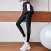 2021 Yoga Leggings Women 2 in 1 Gym Pants Sports Fitness Running Tights High-waist Pants Side Pocket Workout Training Jogging