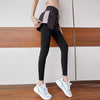 2021 Yoga Leggings Women 2 in 1 Gym Pants Sports Fitness Running Tights High-waist Pants Side Pocket Workout Training Jogging