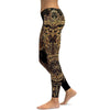Golden Ornamental Owl Yoga Leggings High Waist Yoga Pants Breathable Gym Fitness Push Up Girl Yoga Workout Leggings
