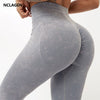 NCLAGEN Seamless Leggings Women Fitness Yoga Pants High Waist Squat Proof Elastic Butt Lifting GYM Capri Booty Scrunch Tights