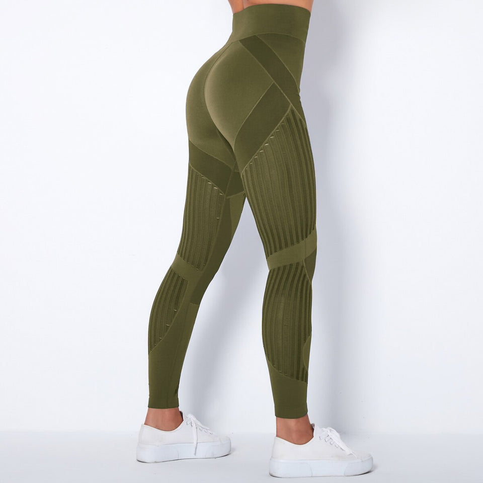 YUECAIDI Leggings High Waist Winter Clothes Women Pants Women Yoga Gym Leggings Women Sport Leggings Workout Leggings With Mesh