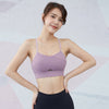 Sexy Y-Shaped Back Yoga Crop Top Bra Inner Padded Fitness Tank Tops Push Up Elastic Sport Bra Gym Vest Workout Female Underwear