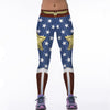 Sport Leggings Women Stars 3D Print Yoga Pant Quick Dry Superhero Leggins Gym Fitness Running Tights Slim Trouser Gymwear Female