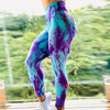 Tights Women Tie Dye Print Fitness Women's Pants Legging Women High Elastic Yoga Sweatpants Woman Activewear Push Up Tights