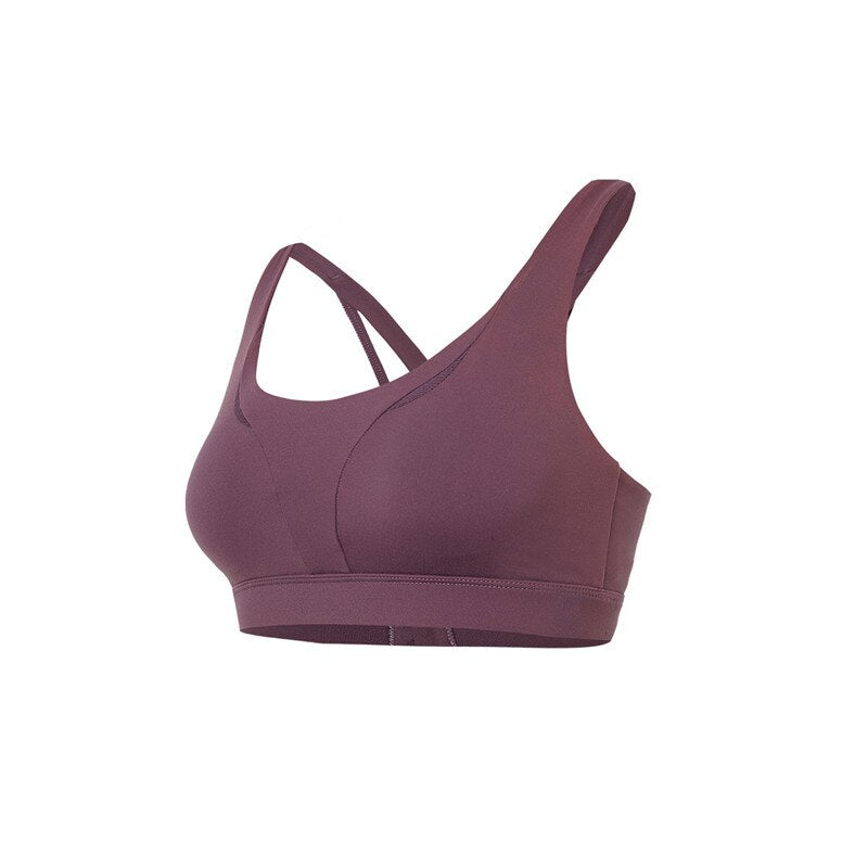 Cross Back Strappy Sports Bra Fitness Yoga Bra Back Women Nylon Gym Workout Crop Tops Push Up Fitness Underwear