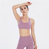 Cross Back Strappy Sports Bra Fitness Yoga Bra Back Women Nylon Gym Workout Crop Tops Push Up Fitness Underwear