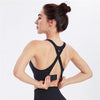 Push Up Athletic Yoga Bra Women Back Cross Strappy Racerback Buttery Soft Workout Gym Brassiere Running Sports Bras