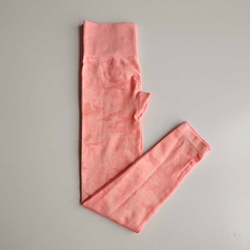 Women Camo Seamless Tummy Control Yoga Pants High Waist Sport Leggings Stretch Fit Gym Tights Camouflage Workout Running Pants