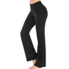 Women Pants All Match Yoga Pants Stretchy Women High Waist Solid Color Bootcut Pants Legs Pants High Waist Ladies for Running