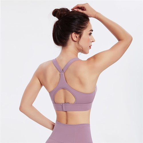 Women Sports Bra Push Up Crop Top Female Fitness Gym Bra Back Hollow Breathable Top Sexy Running Yoga Bra Athletic Sportswear
