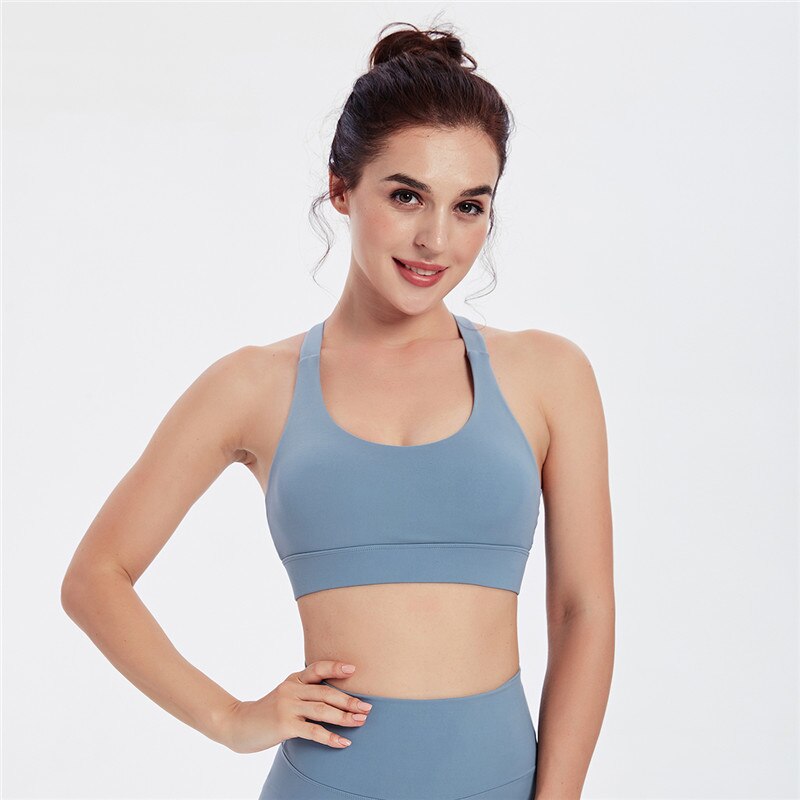Women Sports Bra Push Up Crop Top Female Fitness Gym Bra Back Hollow Breathable Top Sexy Running Yoga Bra Athletic Sportswear